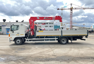 КРАН-МАНИПУЛЯТОР UNIC 554 (5т) НА БАЗЕ ШАССИ HINO 500 MUA (12т)